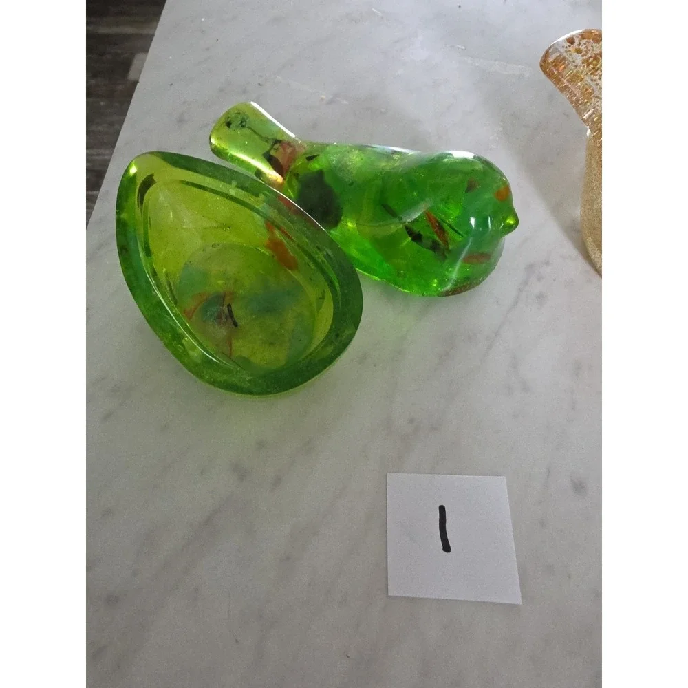 Handmade Resin Bird Jars